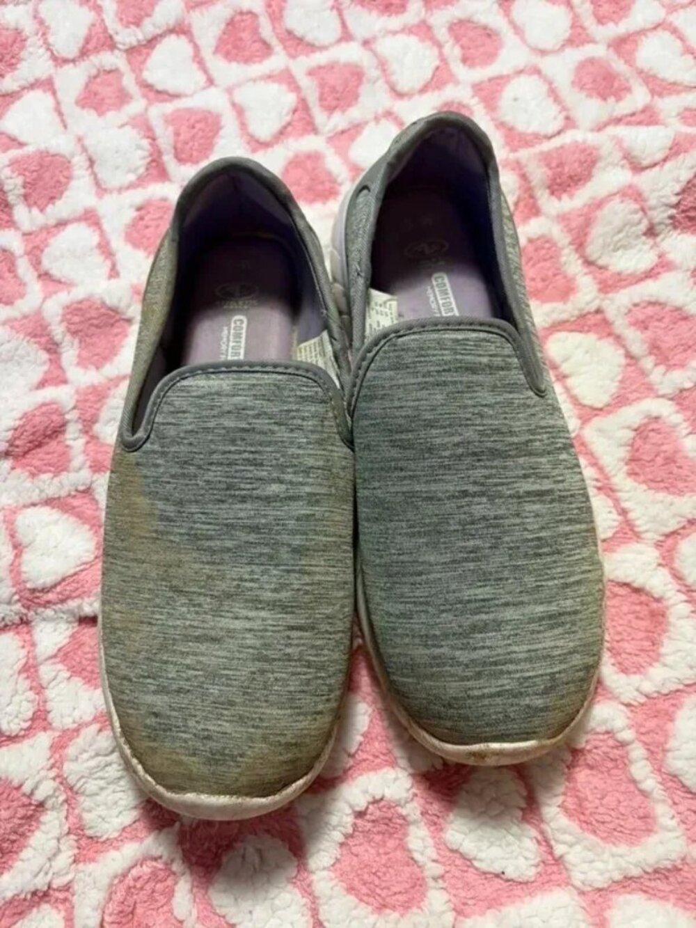 Athletic Works Comfort-Fit slip-on shoes, women’s size 8½.